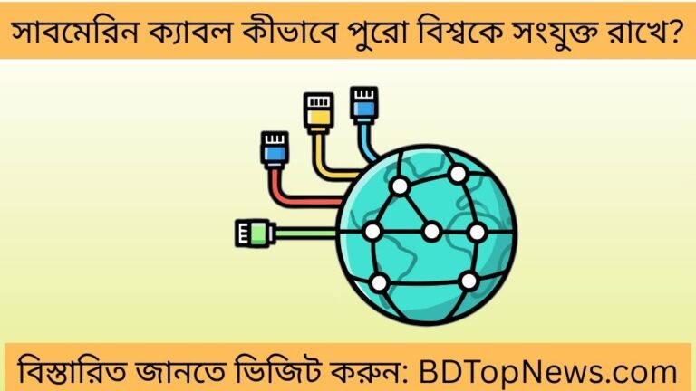 সাবমেরিন ক্যাবল কীভাবে পুরো বিশ্বকে সংযুক্ত রাখে