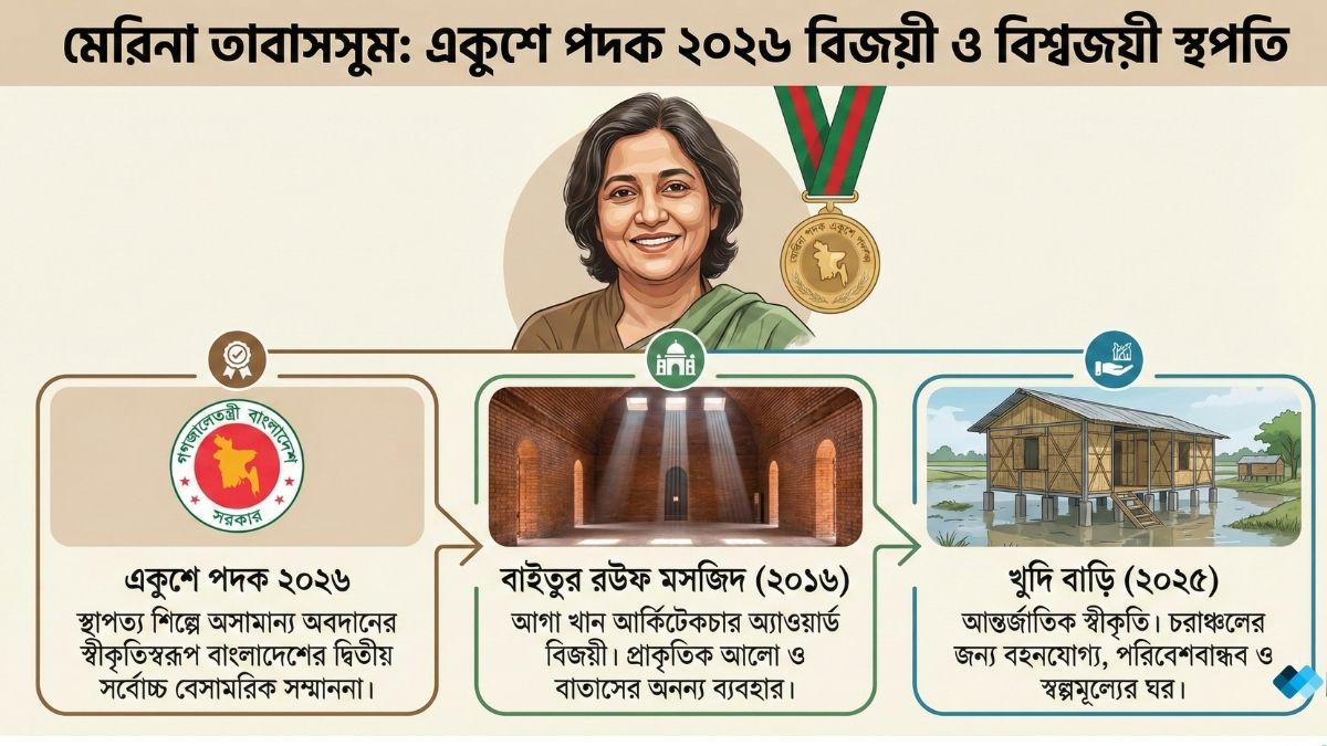 মেরিনা তাবাসসুম ও একুশে পদক ২০২৬