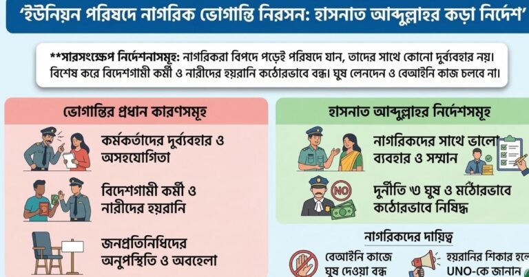 ইউনিয়ন পরিষদে নাগরিক ভোগান্তি নিরসন