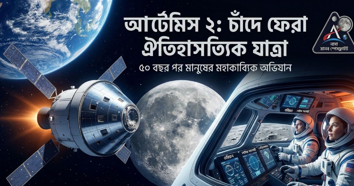 আর্টেমিস ২ ৫০ বছর পর মানুষের চাঁদে ফেরার মহাকাব্যিক অভিযান