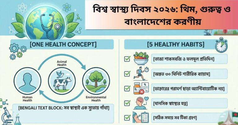 বিশ্ব স্বাস্থ্য দিবস ২০২৬ থিম, গুরুত্ব ও বাংলাদেশের করণীয়