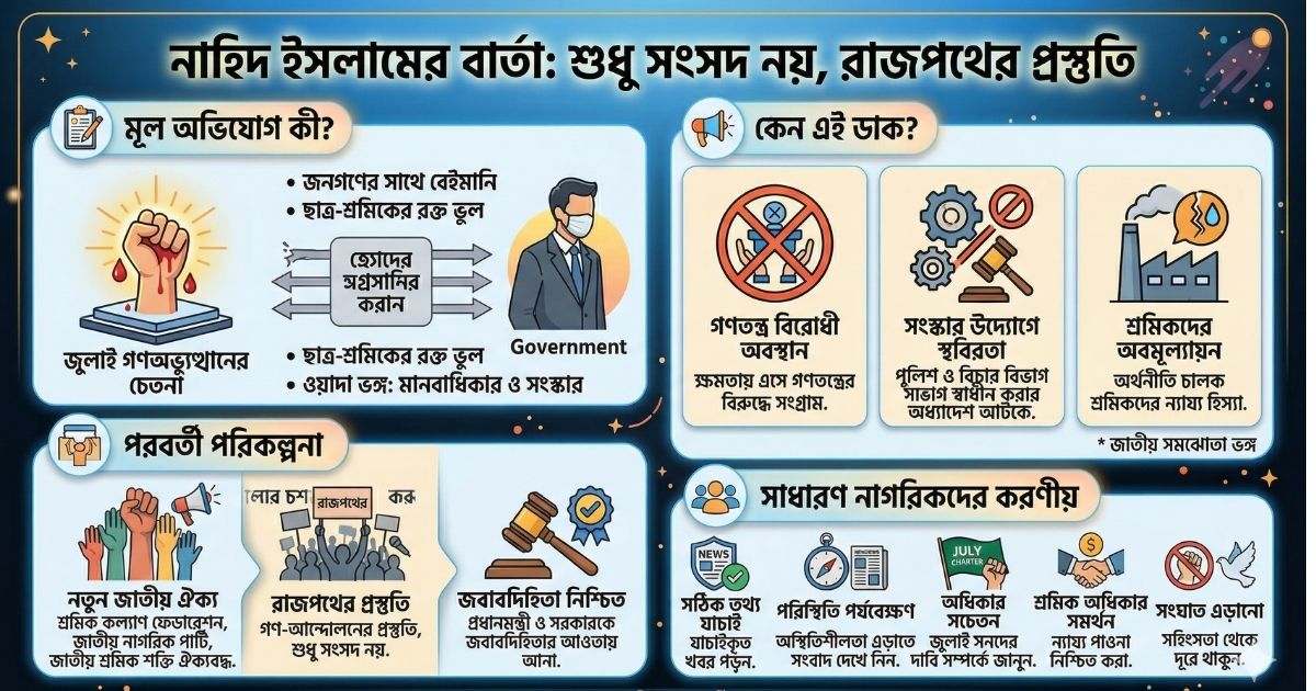শুধু সংসদ নয়, এবার রাজপথের প্রস্তুতি নিতে হবে