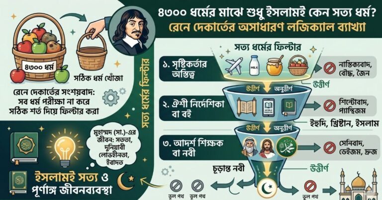 ৪৩০০ ধর্মের মাঝে শুধু ইসলামই কেন সত্য ধর্ম রেনে দেকার্তের অসাধারণ লজিক্যাল ব্যাখ্যা